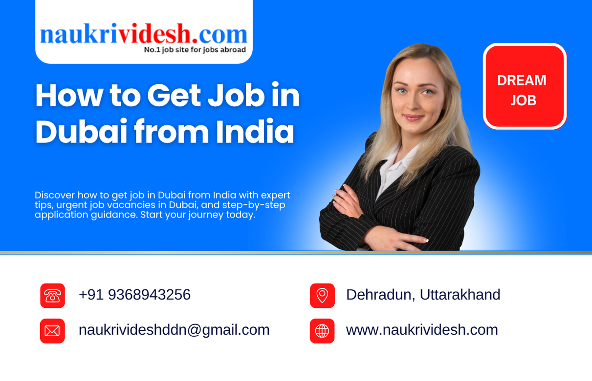 how to get job in Dubai from India